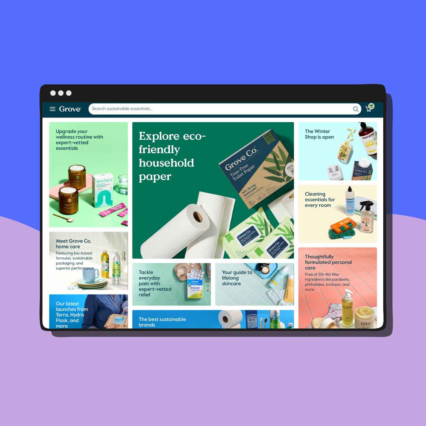 A screenshot of the Grove Collaborative website