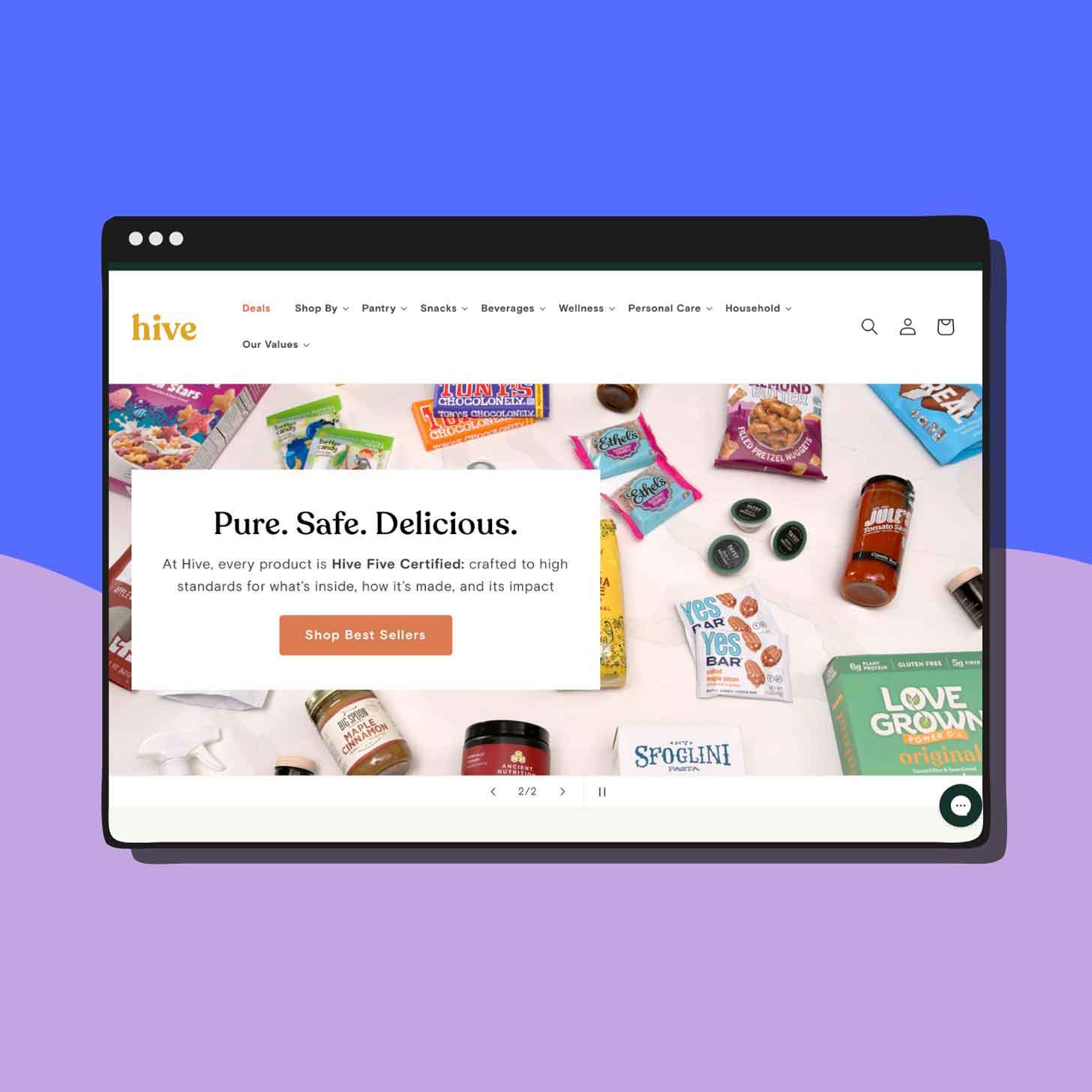 A screenshot of the Hive website
