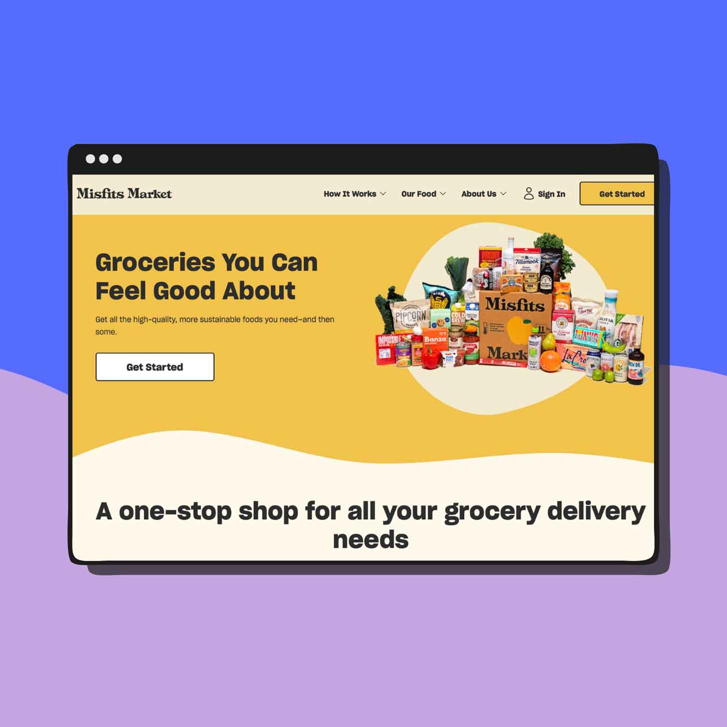 A screenshot of the Misfits Market website