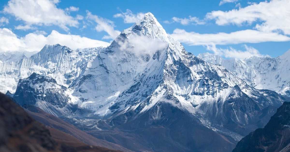 The Himalayas pictured at a great distance
