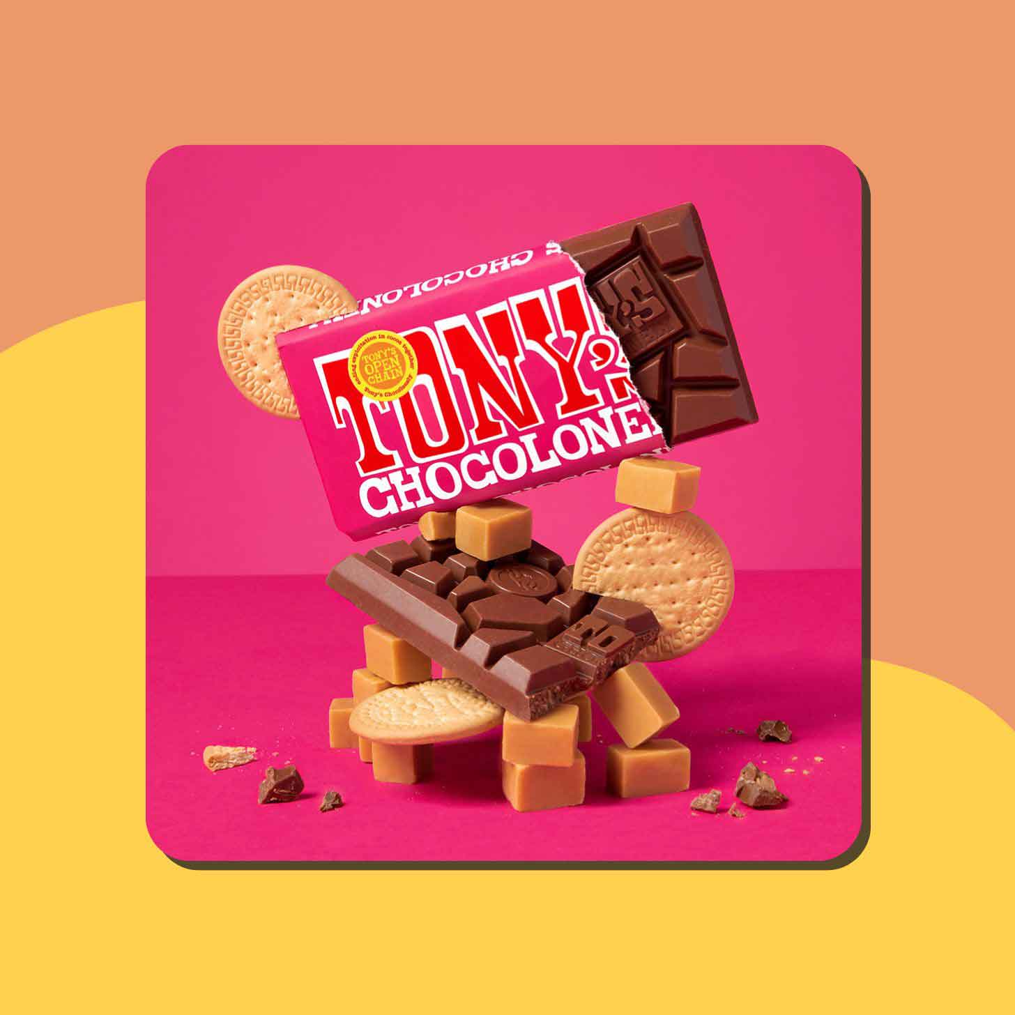 A chocolate bar from Tony's Chocolonely