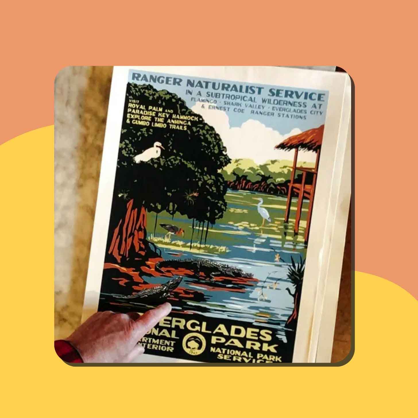 A poster of Everglades National Park