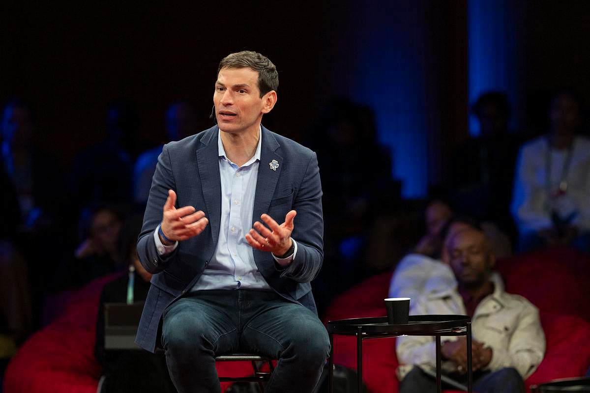 David Fajgenbaum speaks at TEDNext in Atlanta, Georgia