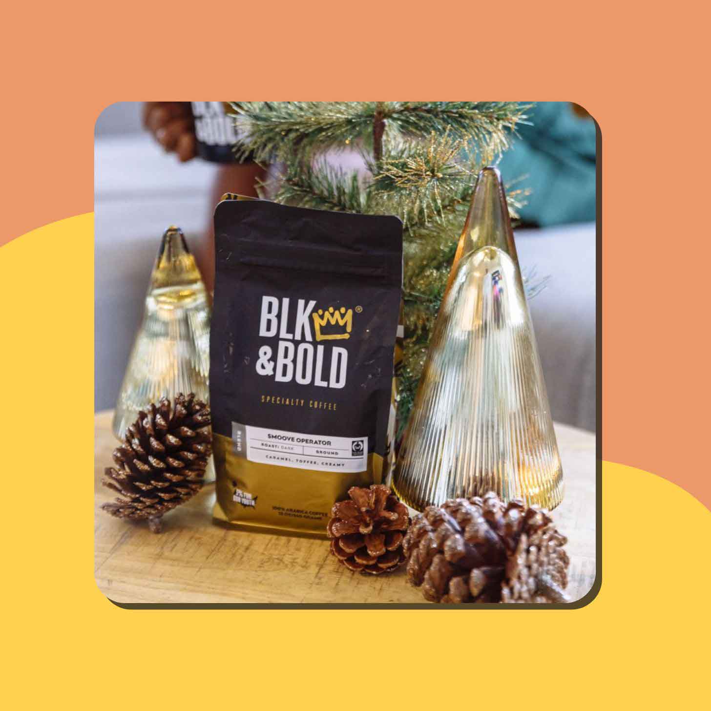 A bag of Blk & Bold tea