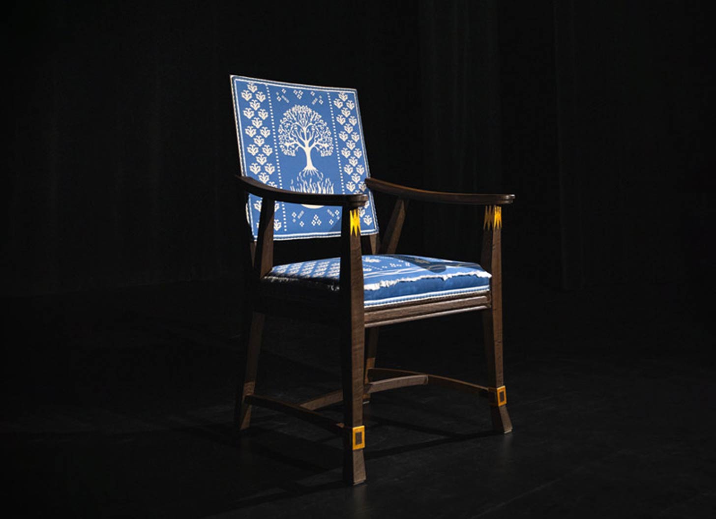 A handcrafted blue chair for the future winner of a Climate Nobel prize