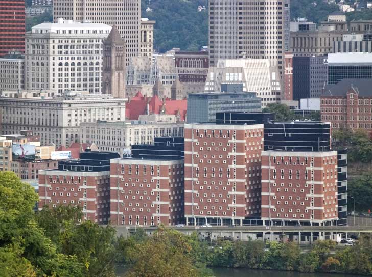 Allegheny County Jail in Pittsburgh, Pennsylvania