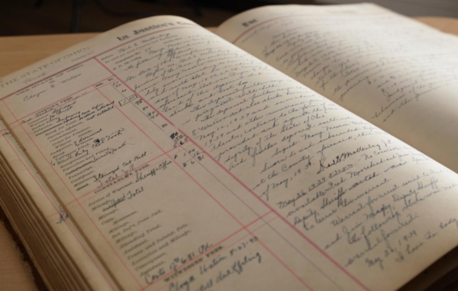 historical log book written in handwritten cursive