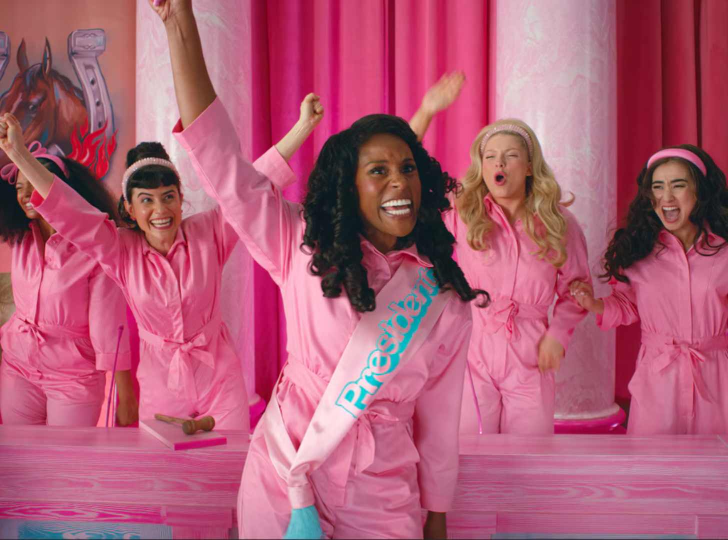 Issa Rae as President Barbie in the 2023 film "Barbie"