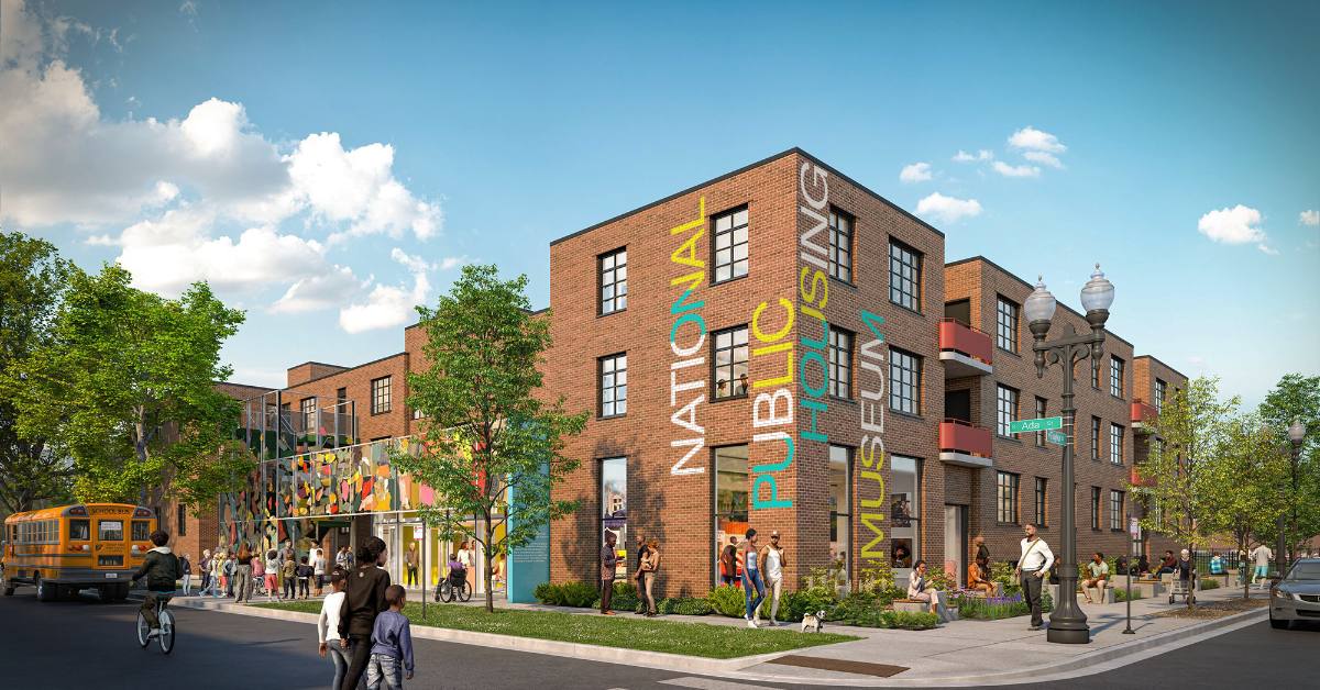 A rendering of Chicago's National Public Housing Museum