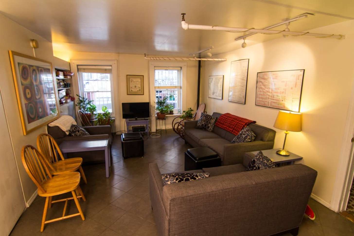 A shared living room in Menno House