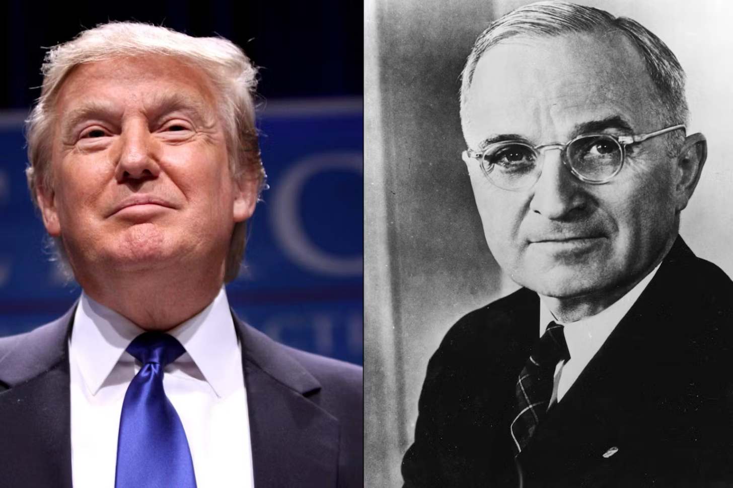 Donald Trump and Harry Truman side-by-side