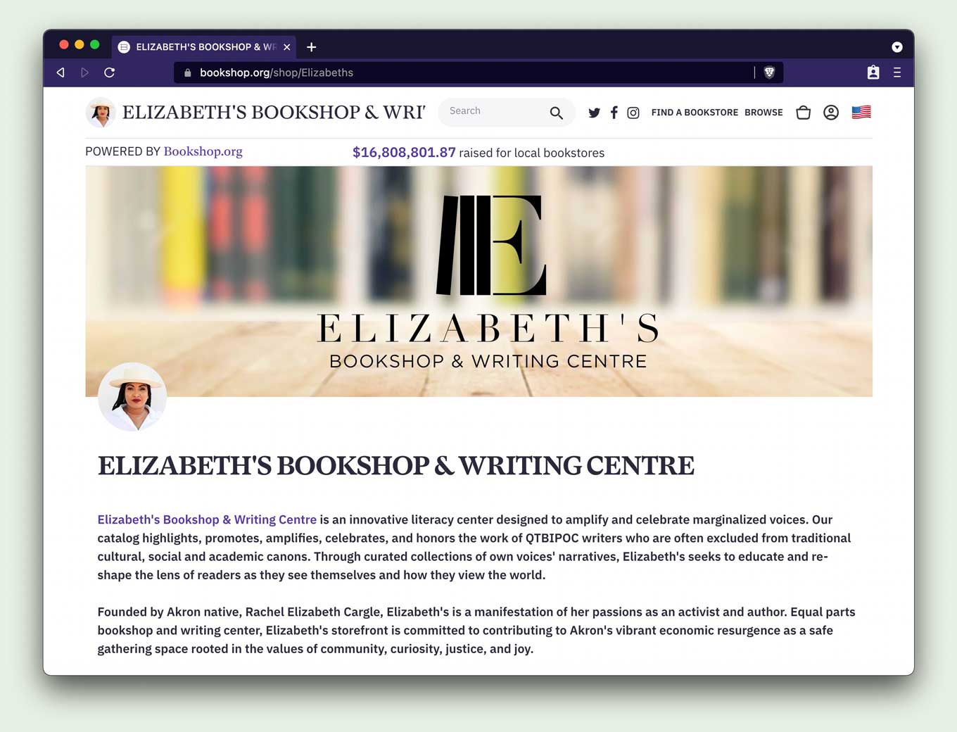 Rachel Elizabeth Cargle's Elizabeth's bookshop