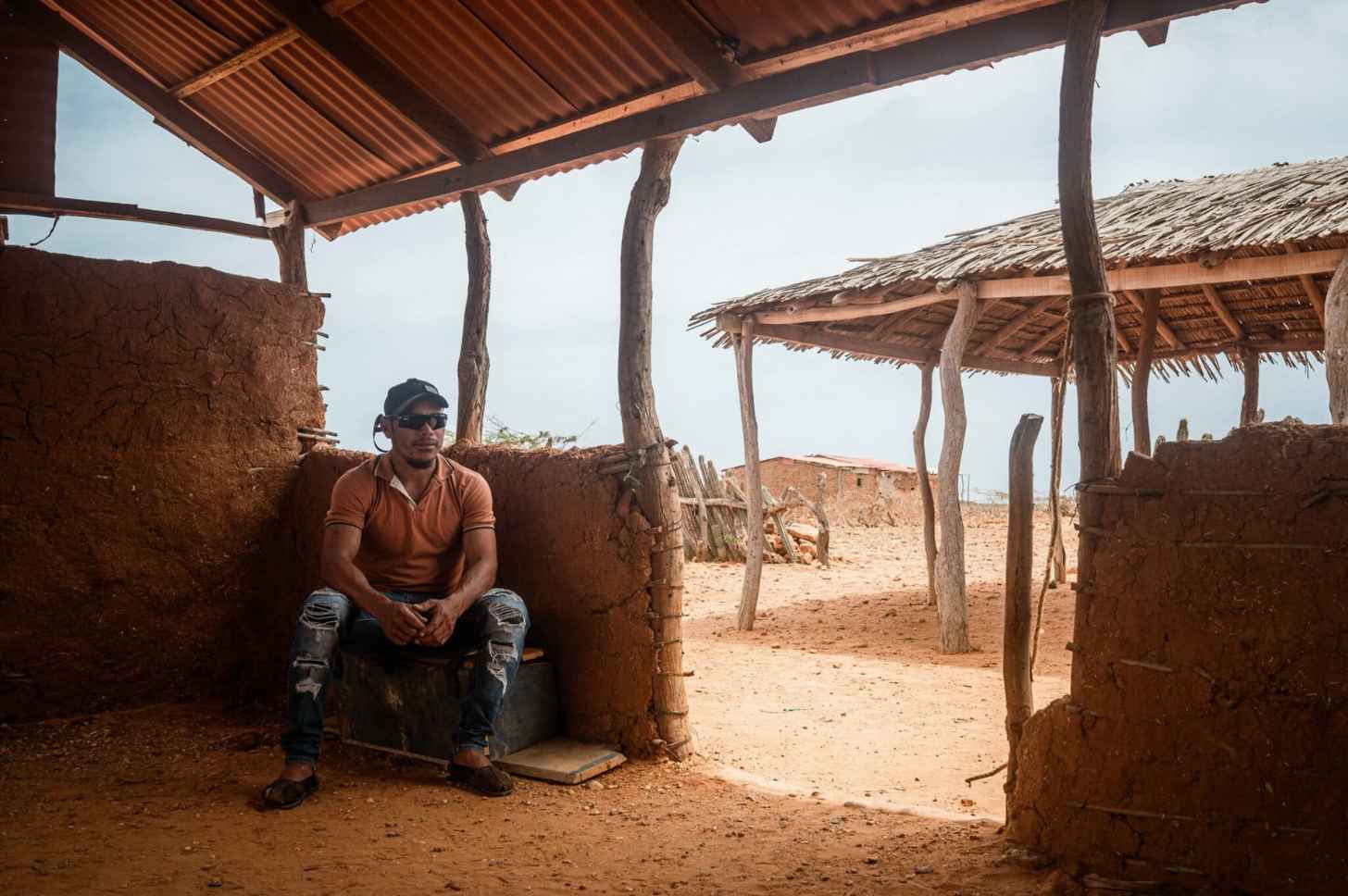 Juan Manuel Uriana, 33, leader of the fisher’s association in the Wayuu community of Bahía Hondita, pictured there.