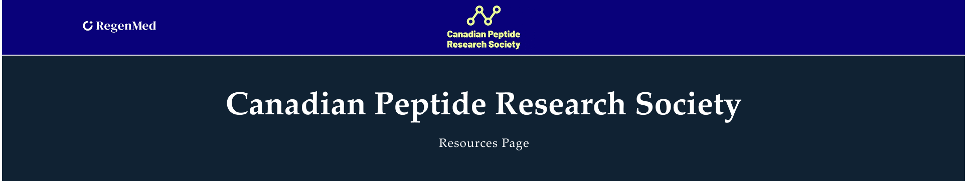 Canadian Peptide Research Society (CPRS) Resources Page on the website
