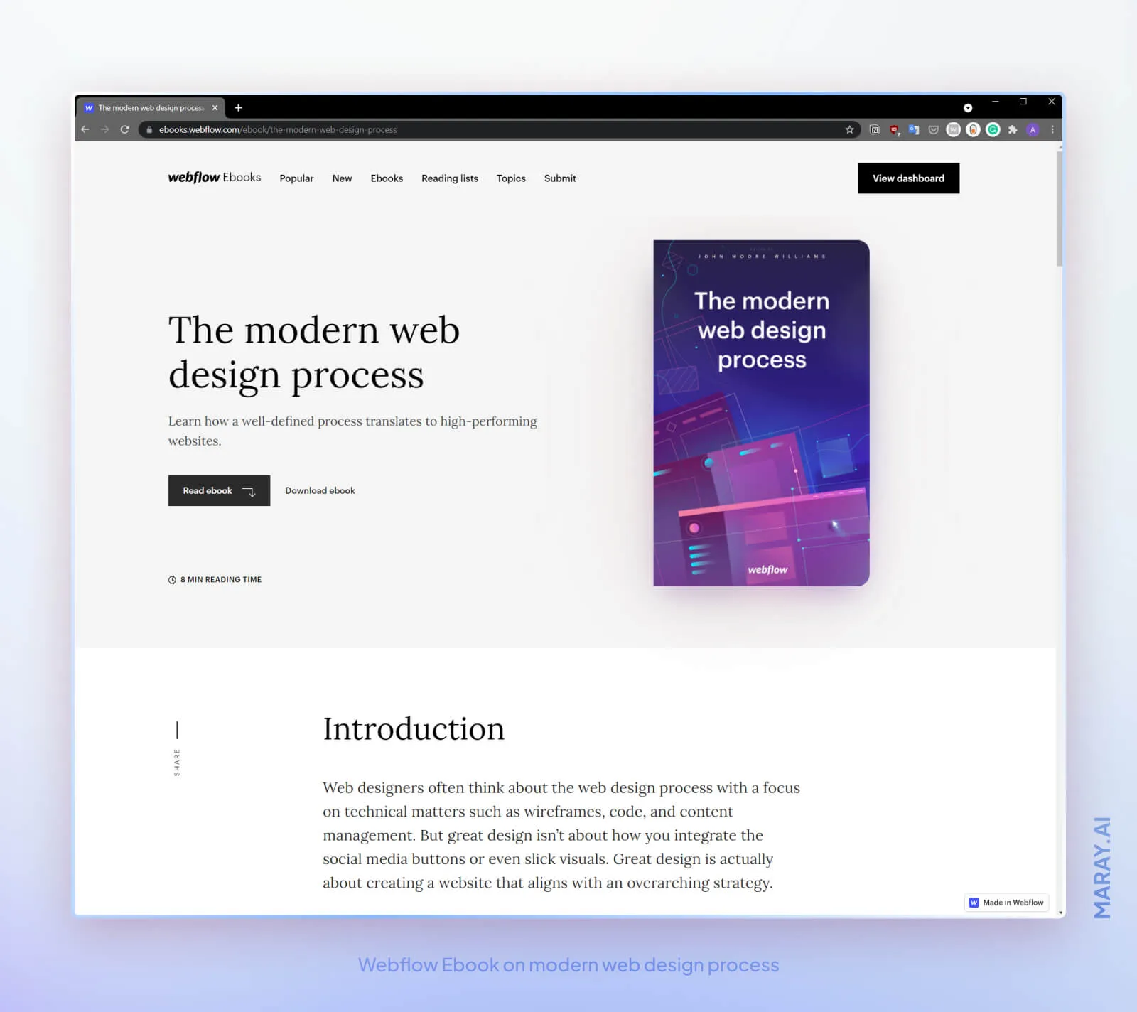 Webflow Ebooks are part of the University to make the learning faster and more fun.