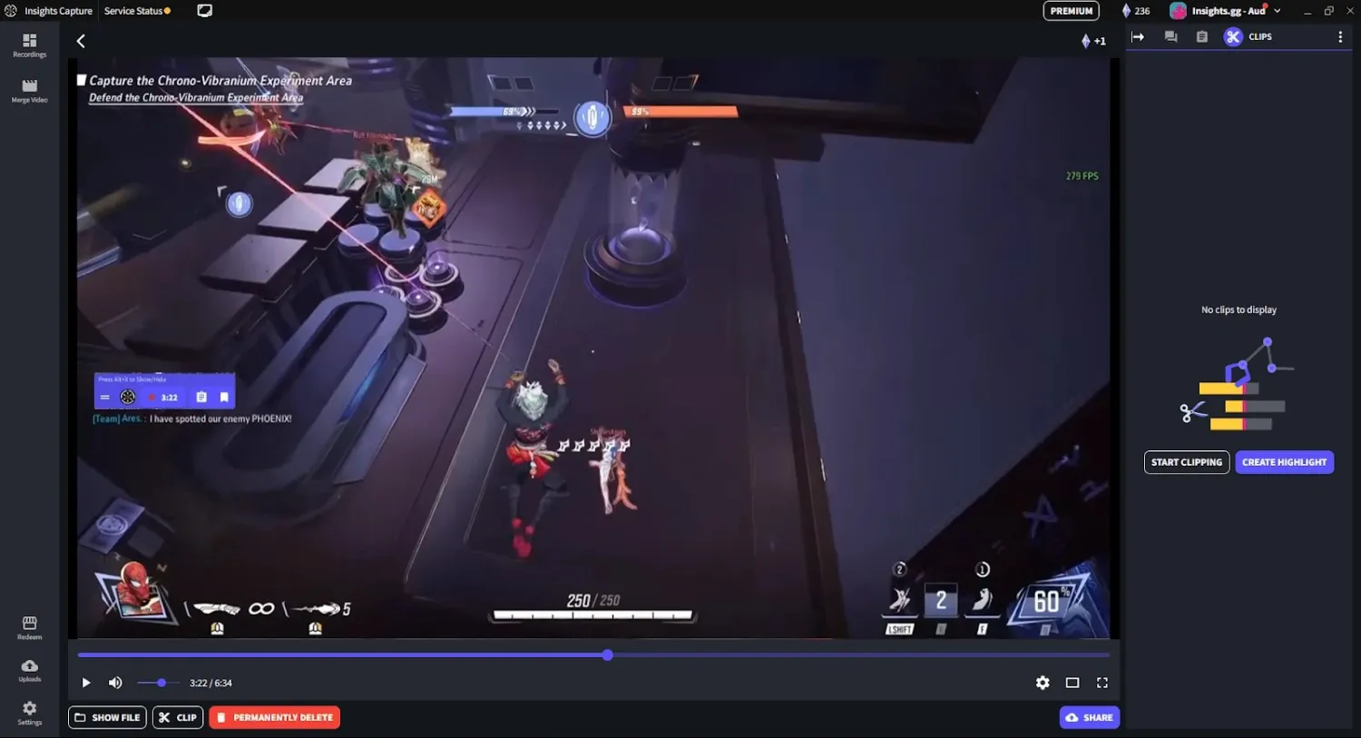 Review and Edit Your Gameplay with Insights Capture