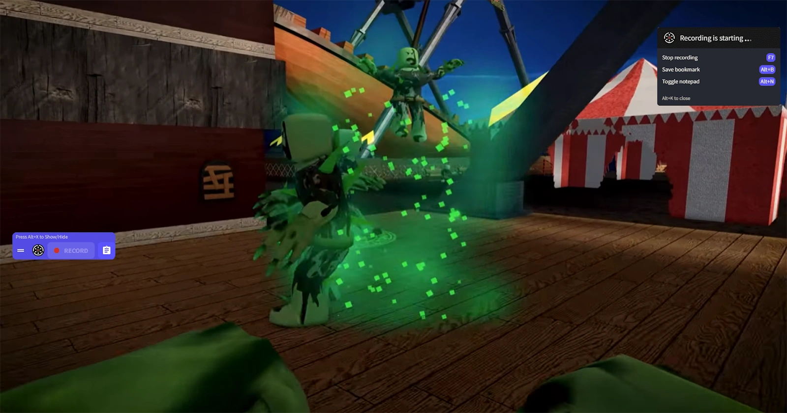 Launch Roblox and Start Recording with Insights Capture