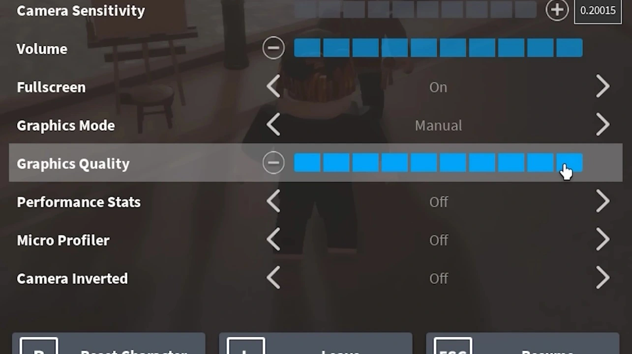 Step 3: Fine-Tune Roblox Graphics for Stable FPS