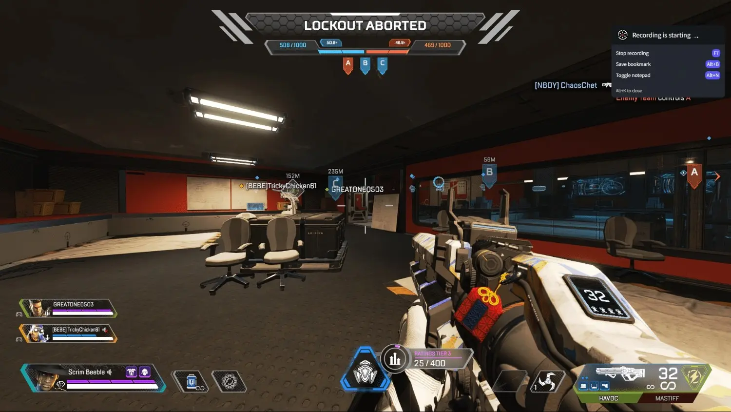 Start Recording Apex Legends on PC by Insights Capture