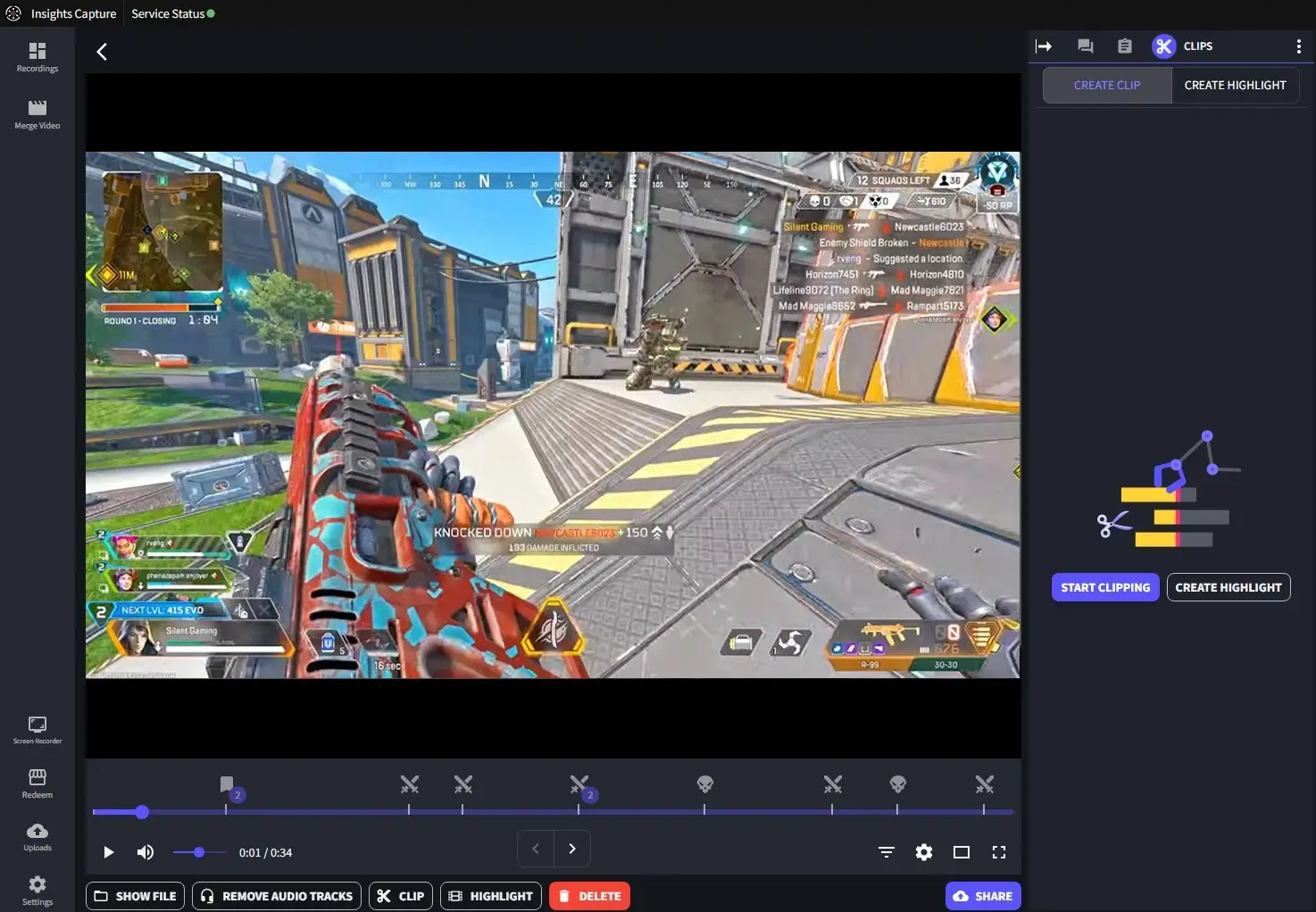 Access and Edit Your Clips