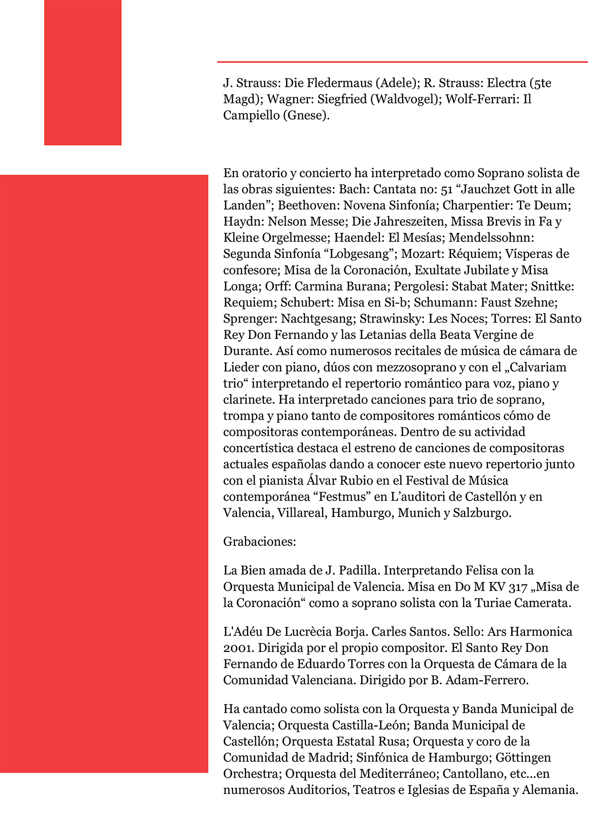 Currículum María Velasco