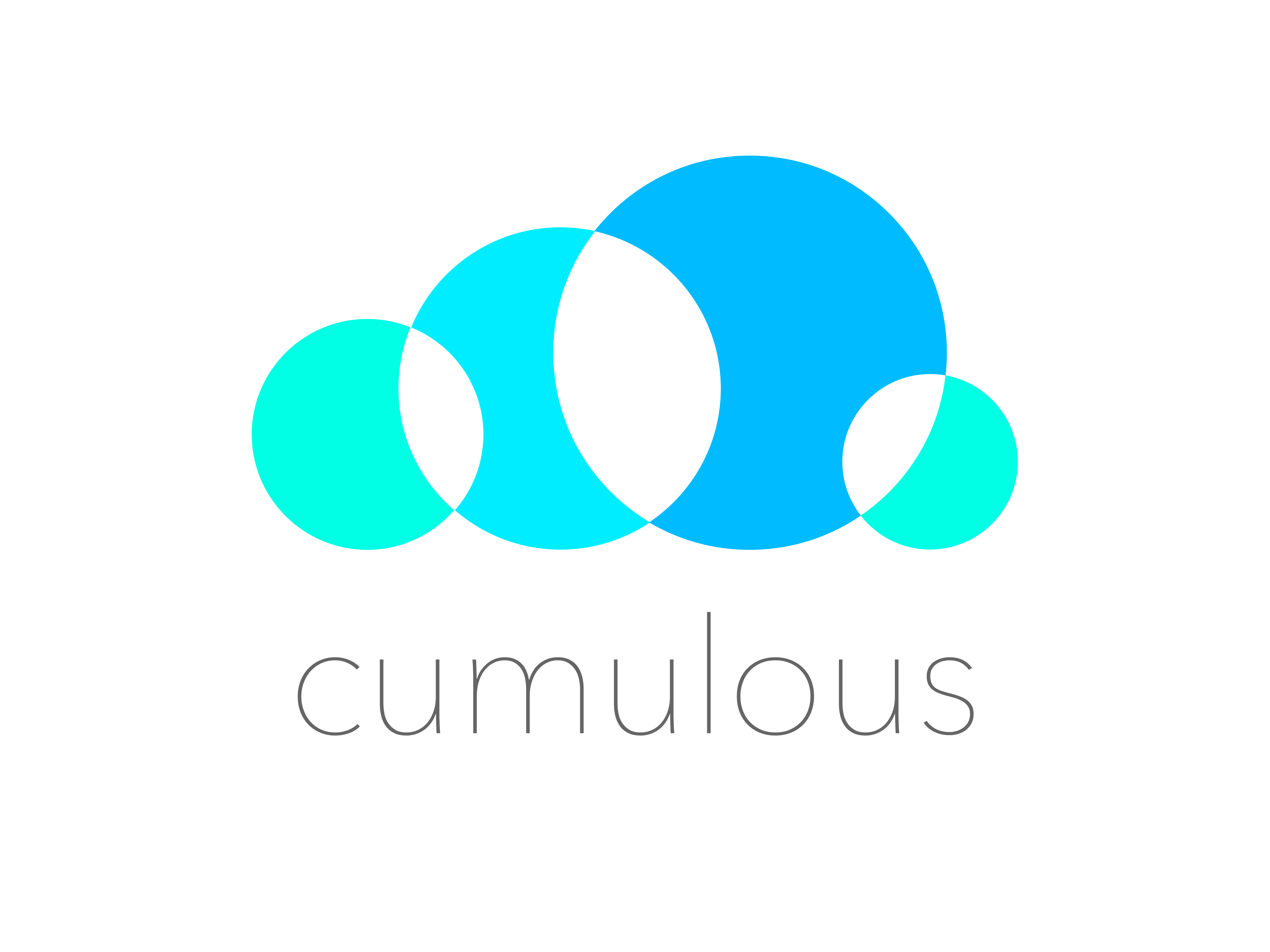 A logo for Cumulous, which is made up of four circles formed into the shape of a cloud.