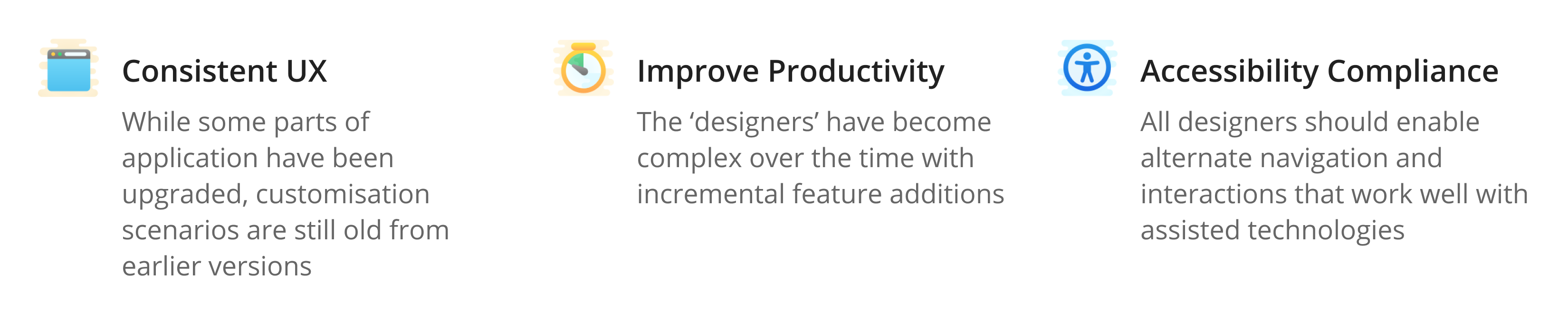 Product goals