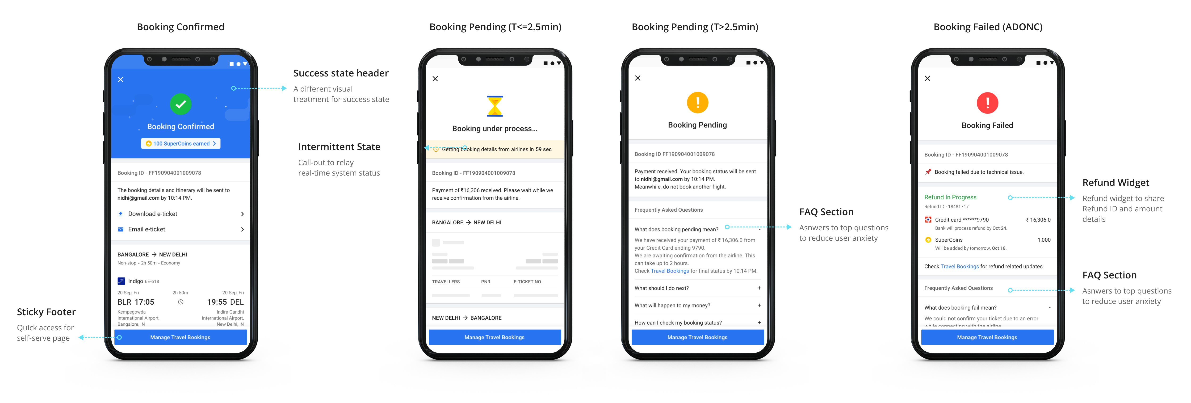 Booking Status (Mobile Platform)