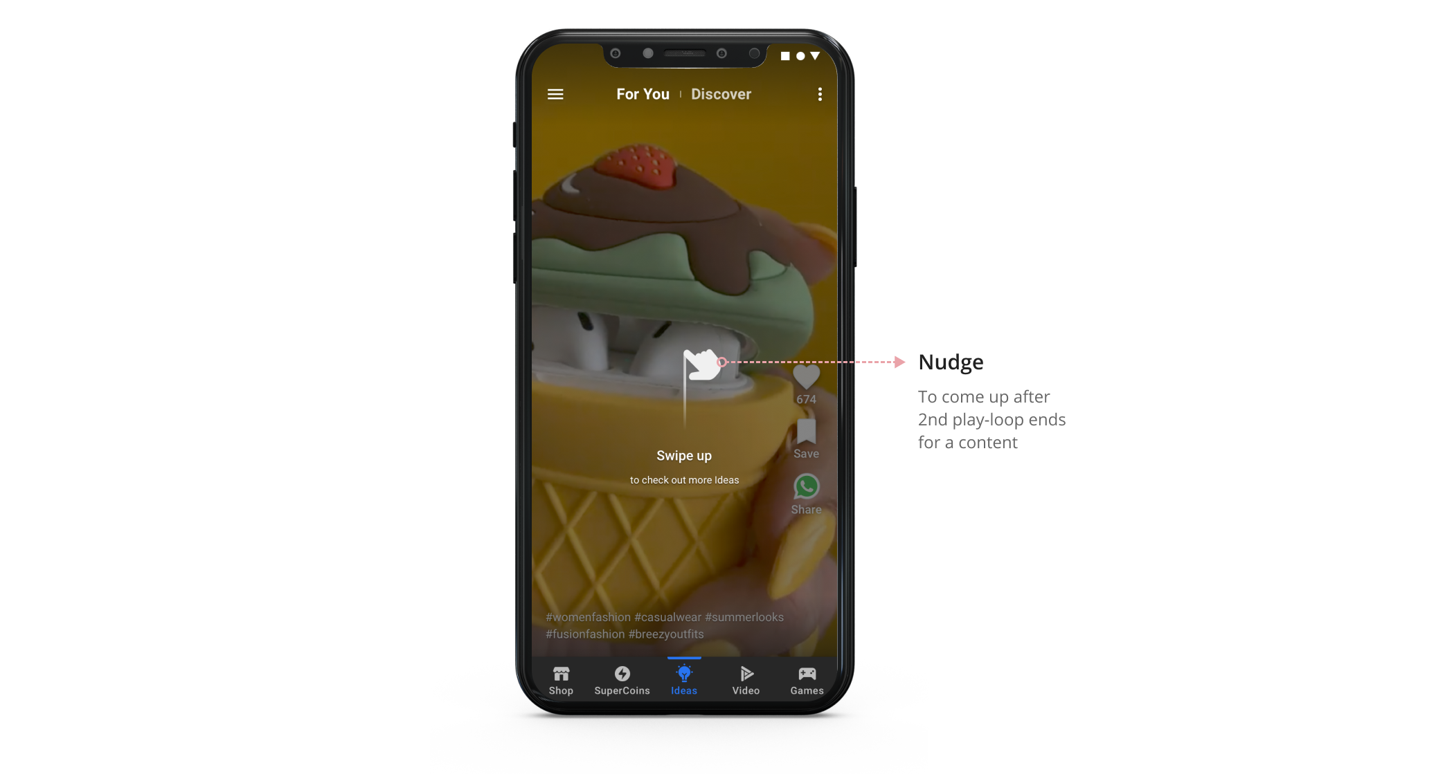 Scroll-up Nudge