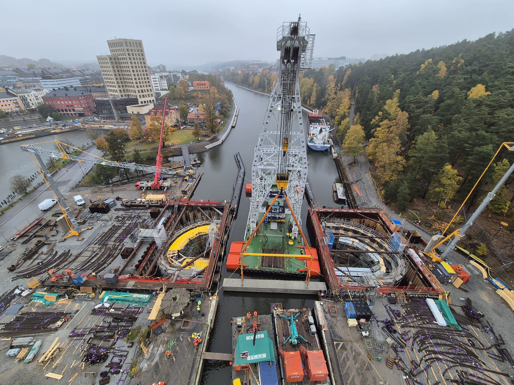 Installation At Södertälje Lock