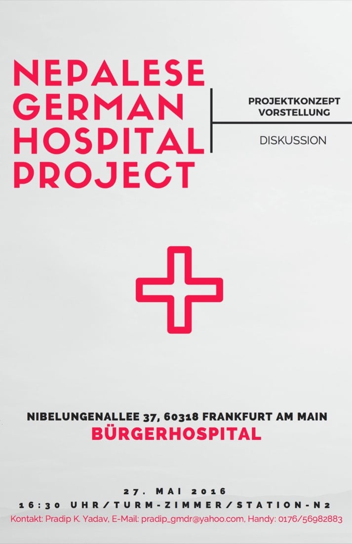 Entwurf für das Nepalese German Hospital Project