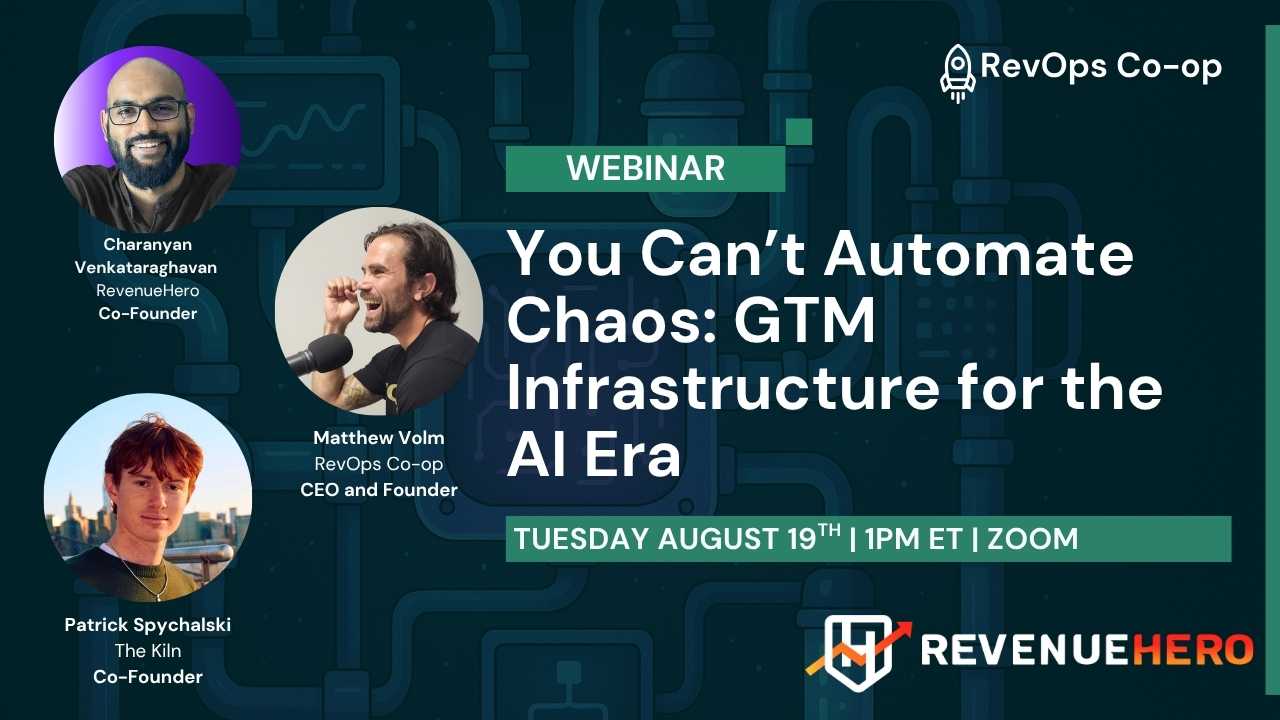 You Can’t Automate Chaos: GTM Infrastructure for the AI Era