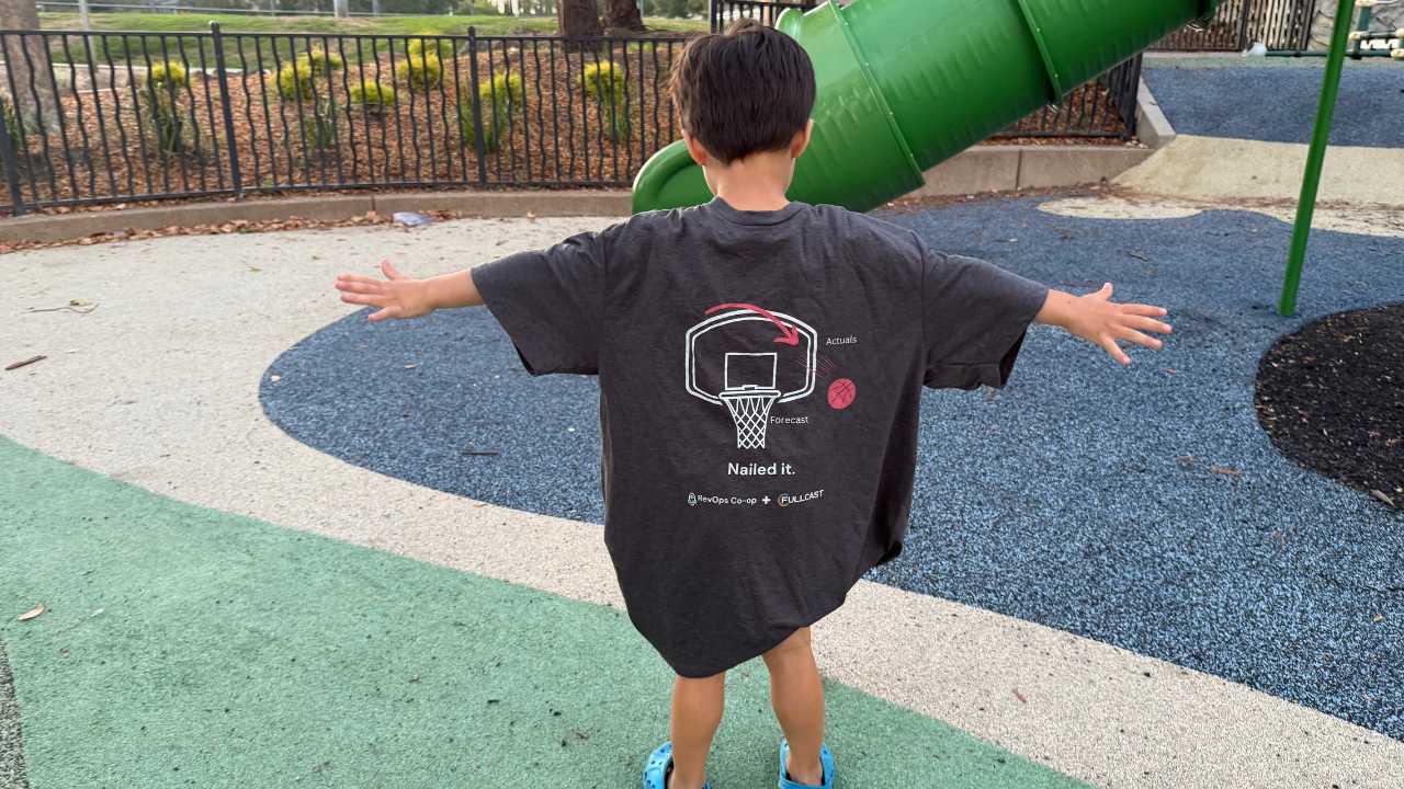 lukas with a RevOps Meme shirt on