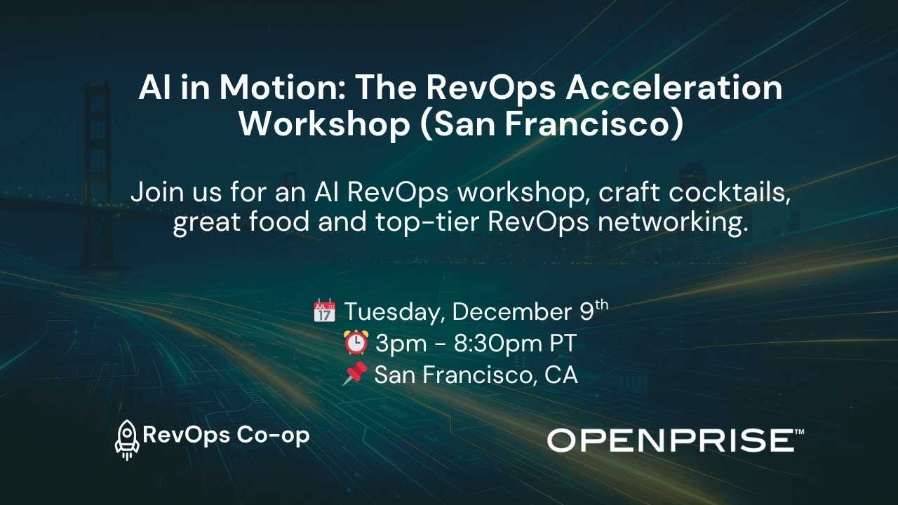 AI in Motion: The RevOps Acceleration Workshop (San Francisco)