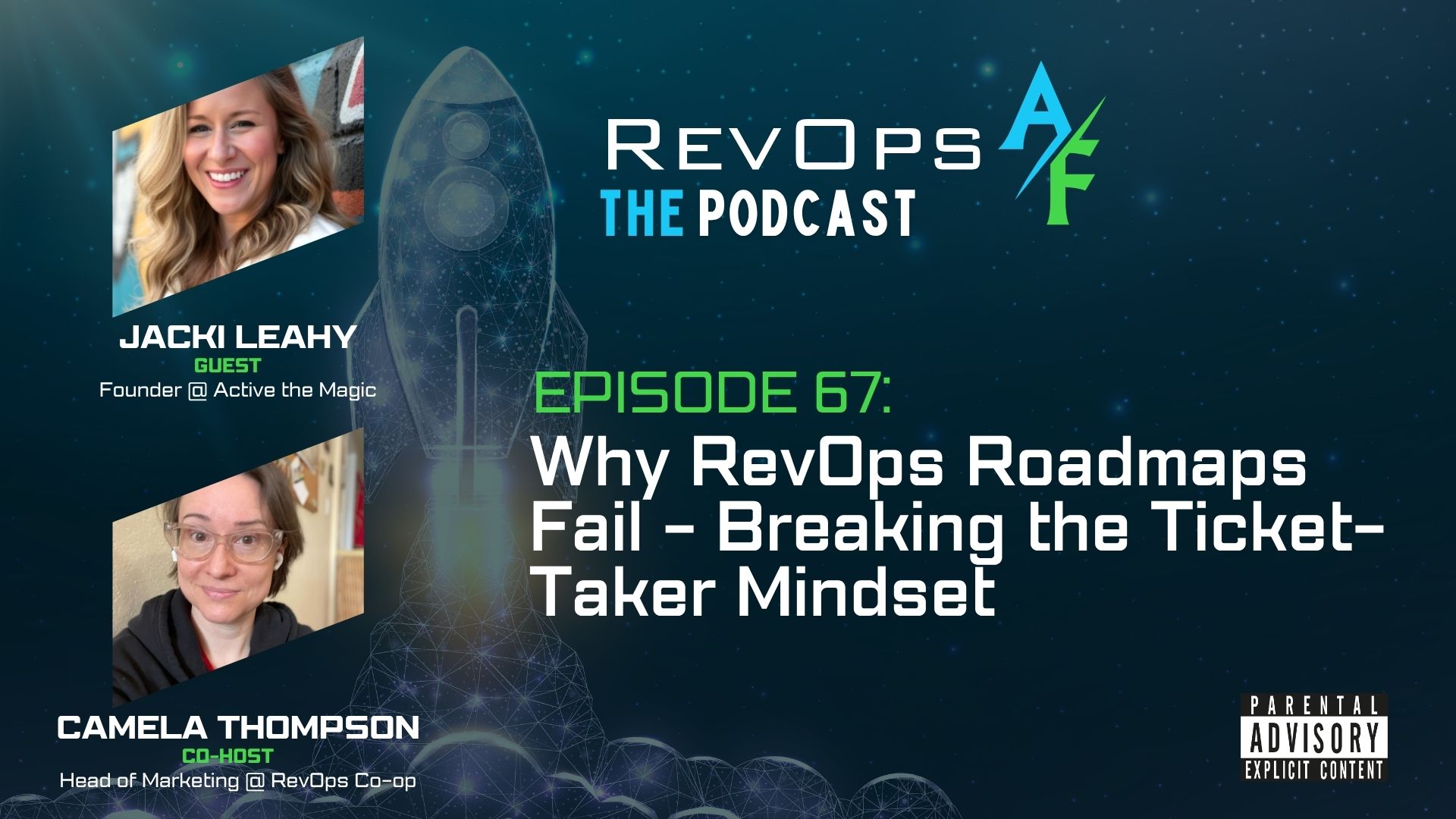 RevOpsAF podcast featuring Jacki Leahy