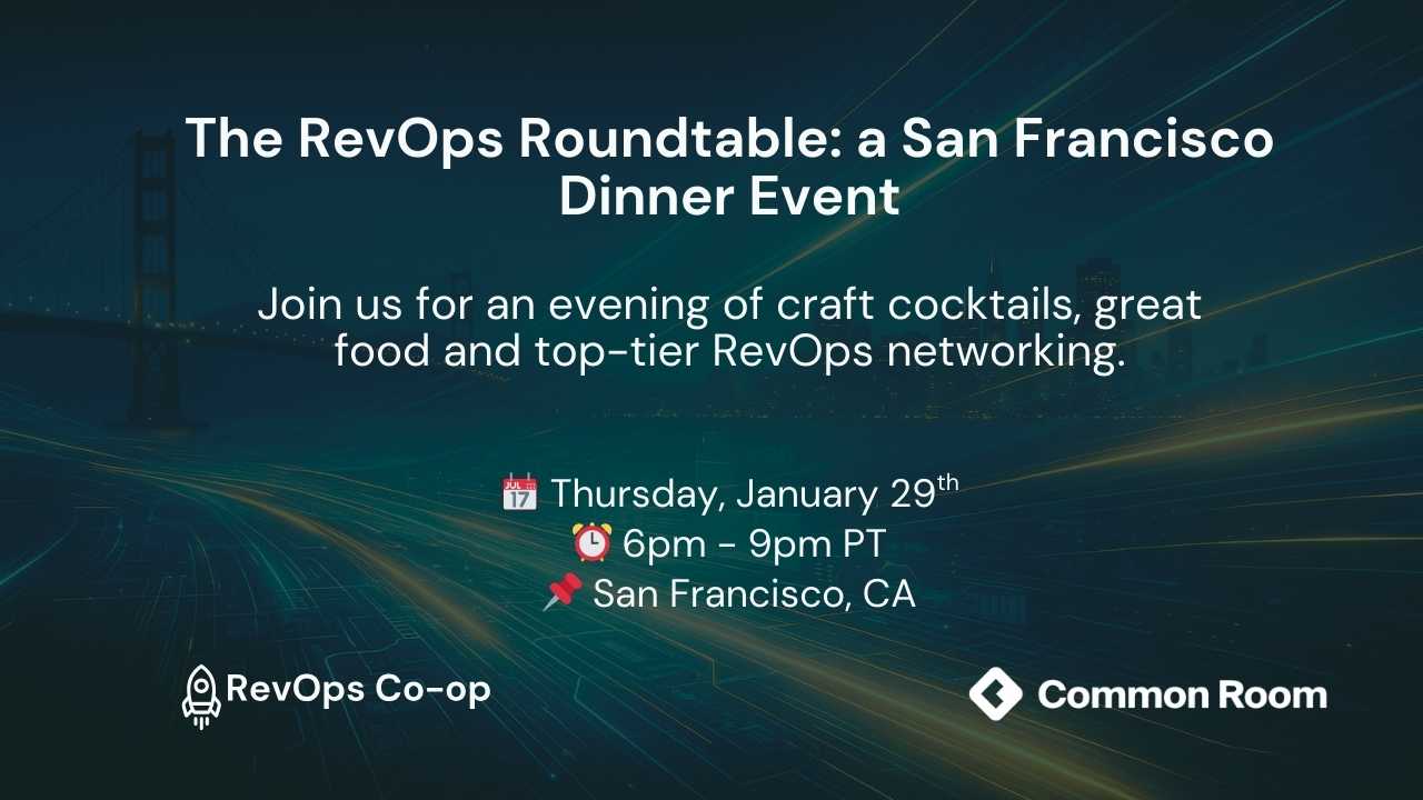 The RevOps Roundtable: a San Francisco Dinner Event