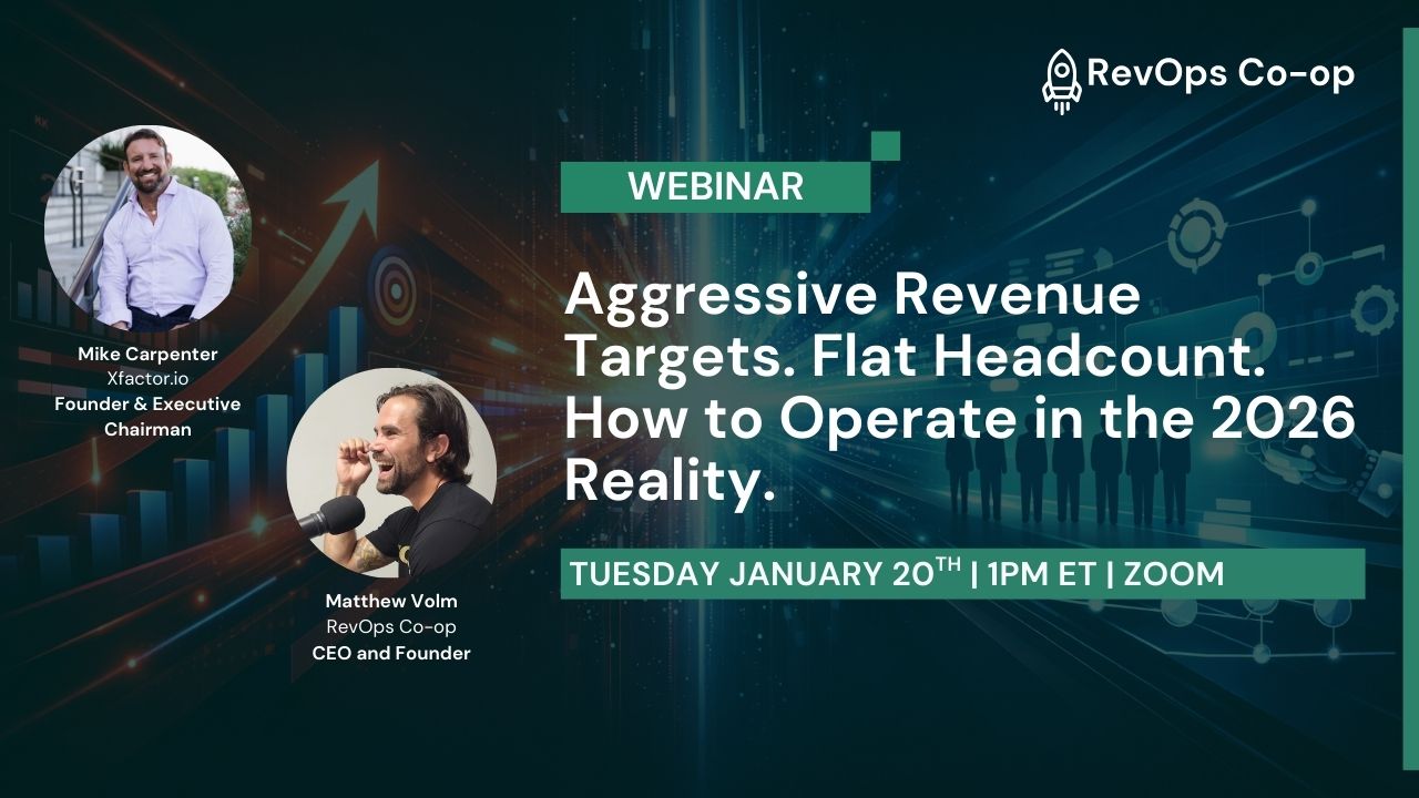 Aggressive Revenue Targets. Flat Headcount. How to Operate in The 2026 Reality.