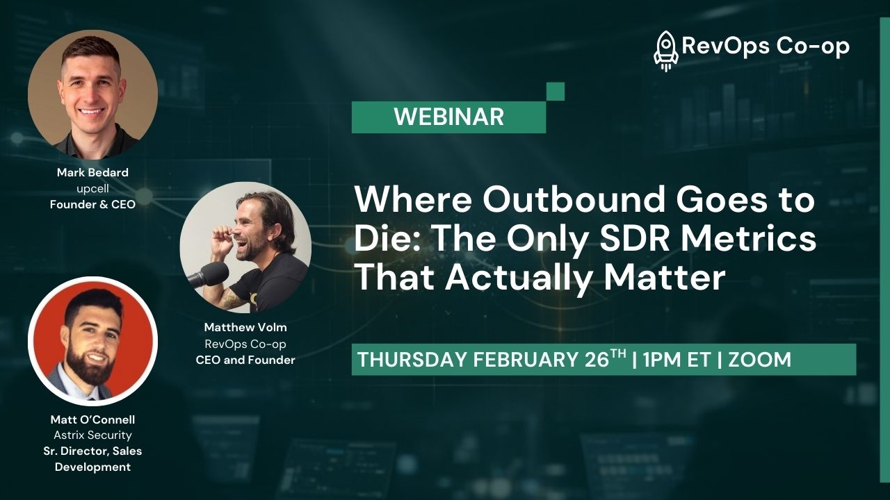Where Outbound Goes to Die: The Only SDR Metrics That Actually Matter