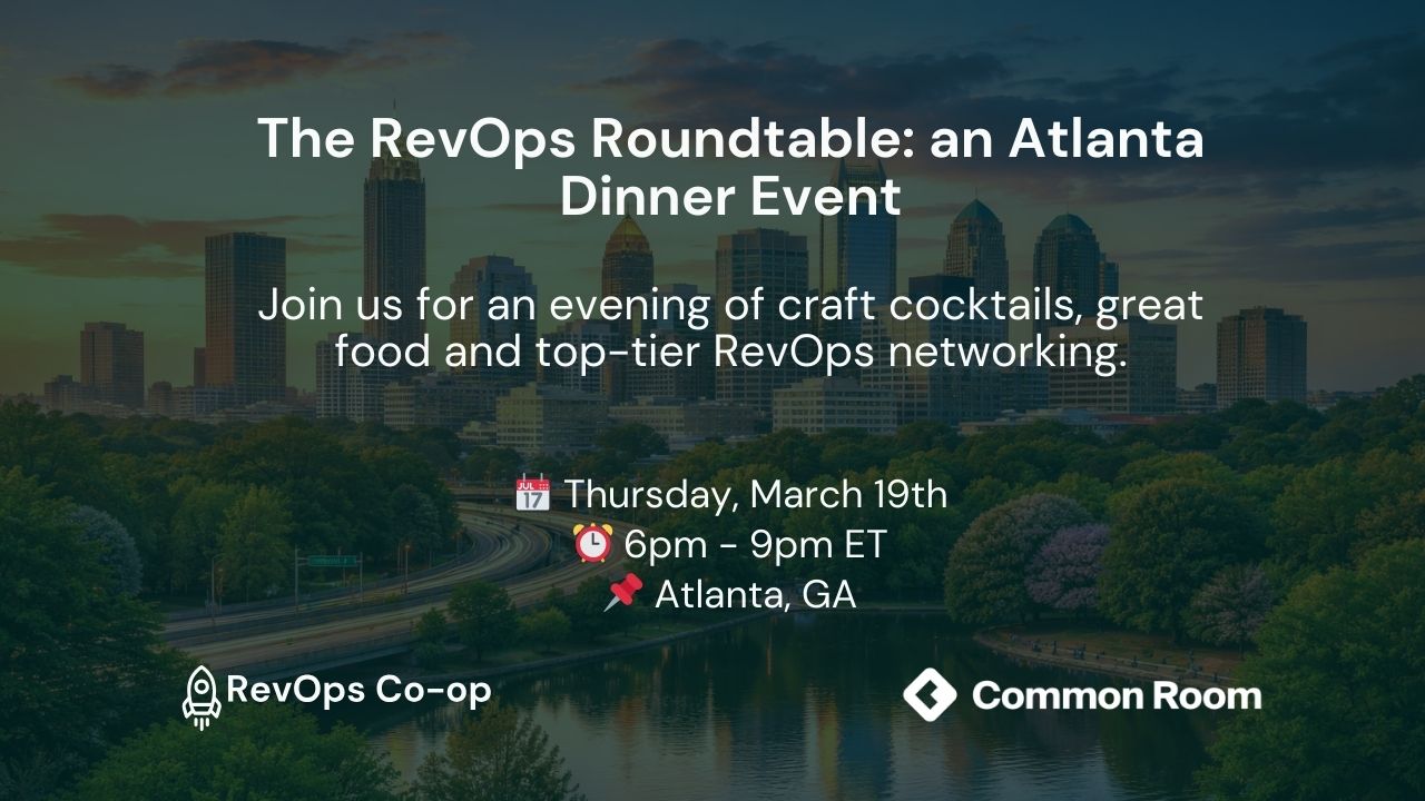 The RevOps Roundtable: an Atlanta Dinner Event