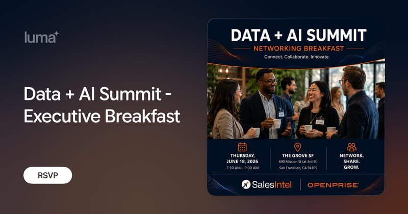 Data + AI Summit - Executive Breakfast