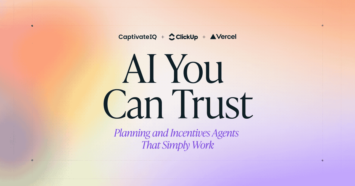 AI You Can Trust: Planning and Incentives Agents That Simply Work