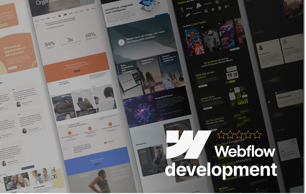 Professional Webflow development service cover image