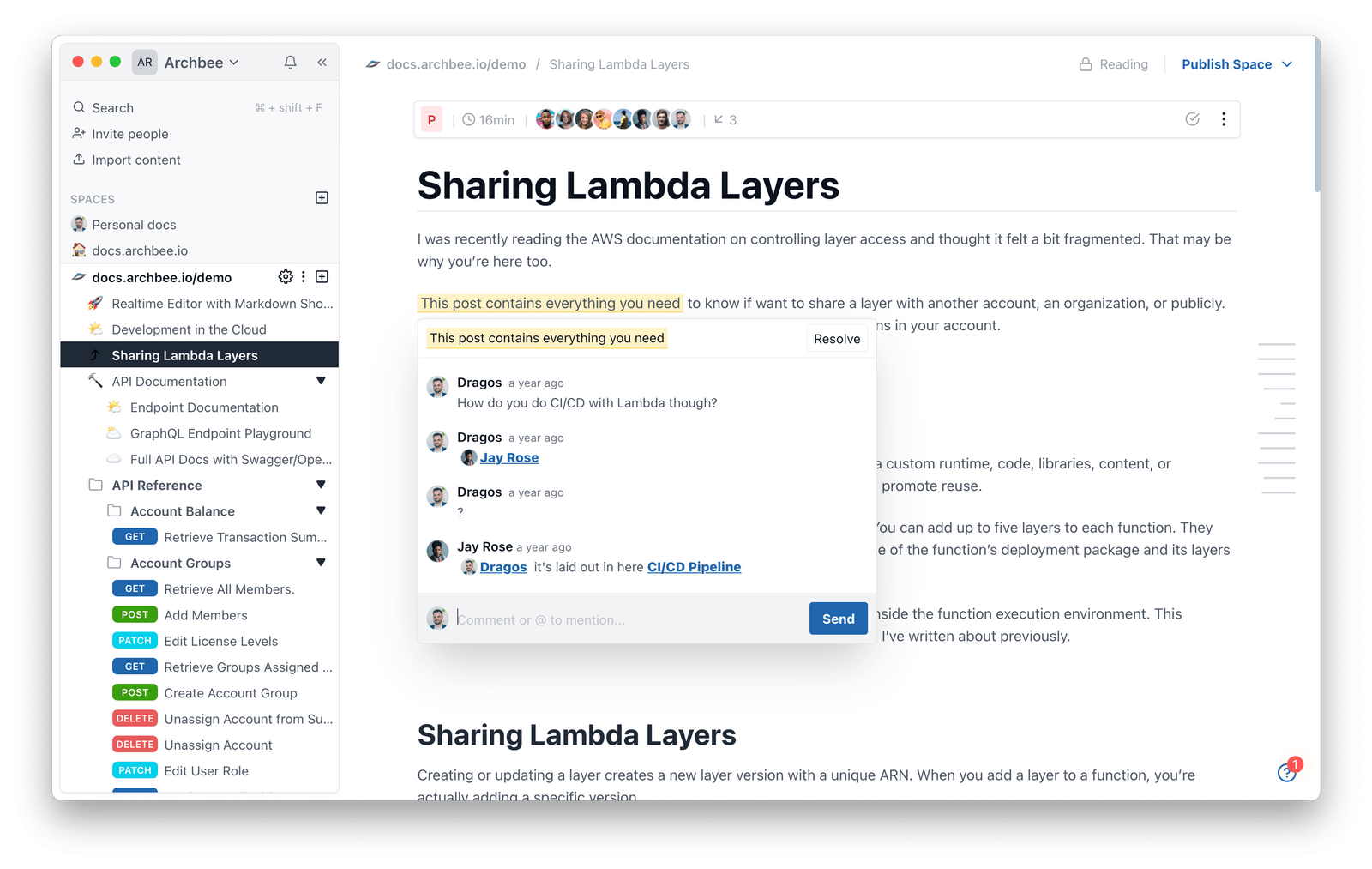 Sharing Lambda Layers