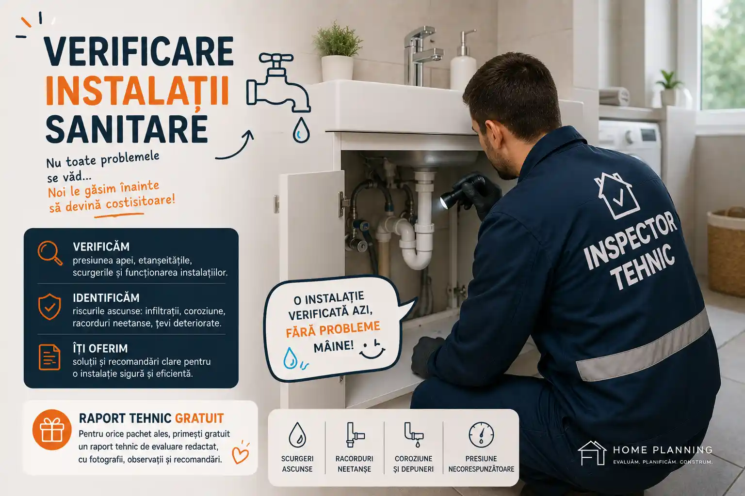 Verificare instalații sanitare înainte de cumpărarea unei case