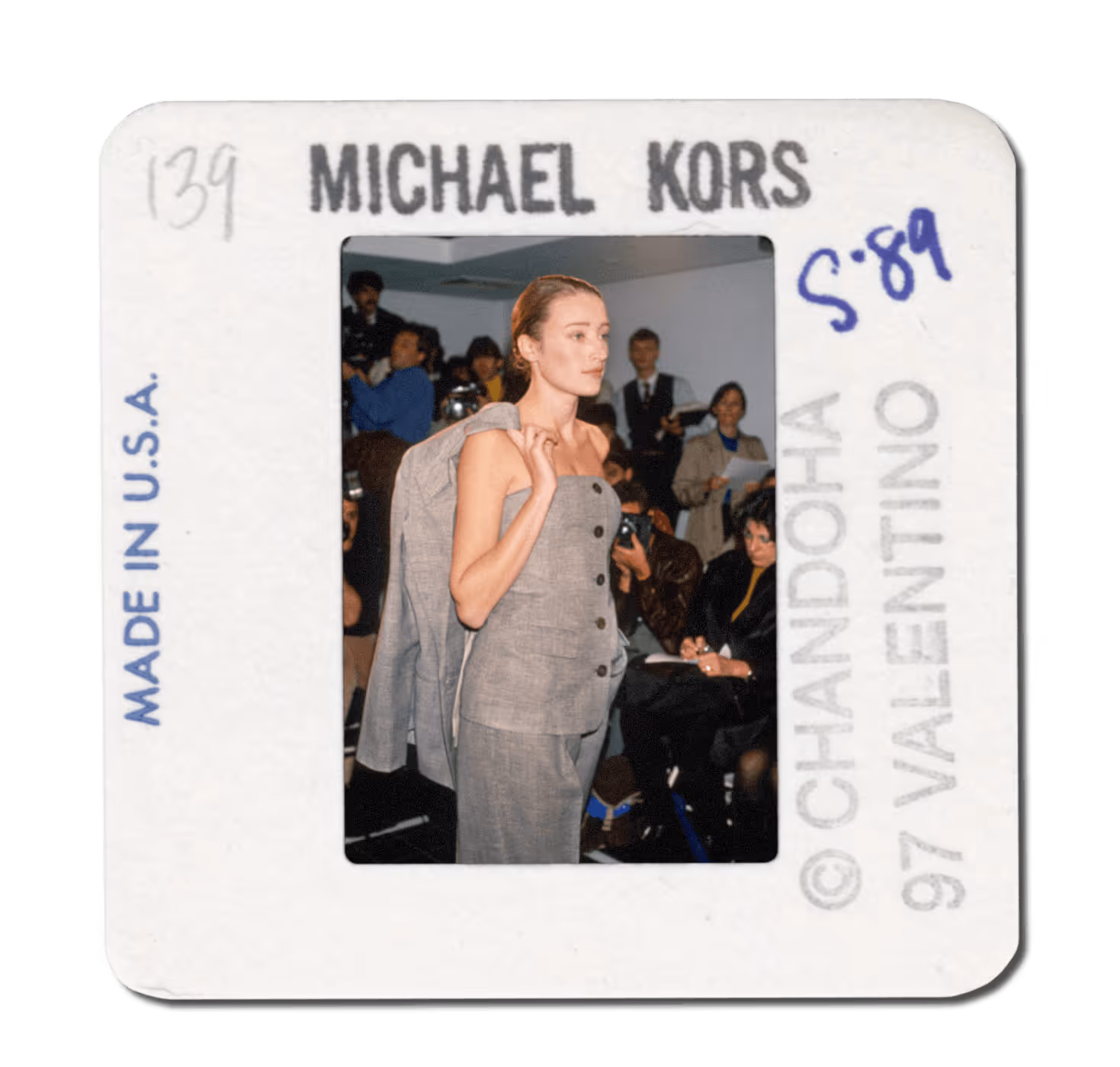 GLEN PLAID SUIT WITH STRAPLESS JACKET