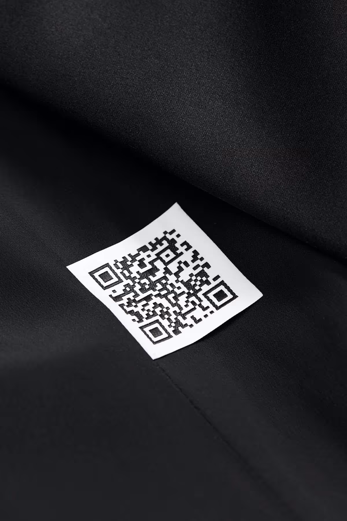 BLACK DOUBLE CREPE SABLÉ TUXEDO WRAP JACKET