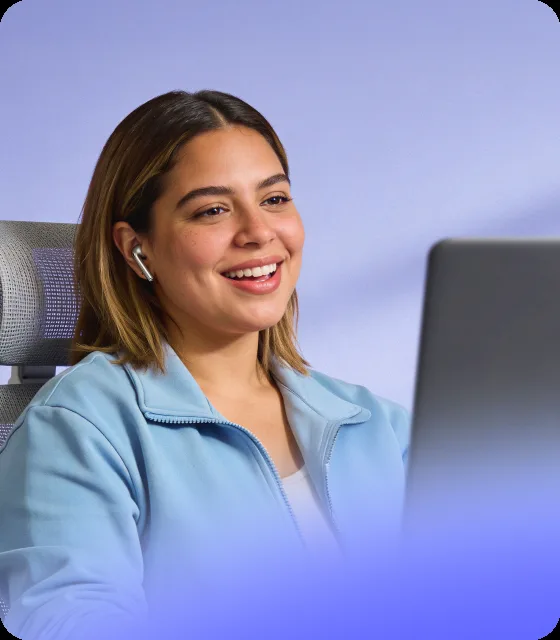 Recruiter on a video call