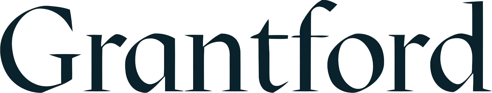 Grantford text logo in Grantford green