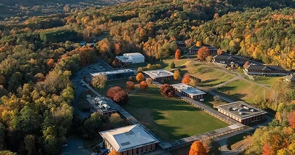 aerial view of Landmark College in Vermont