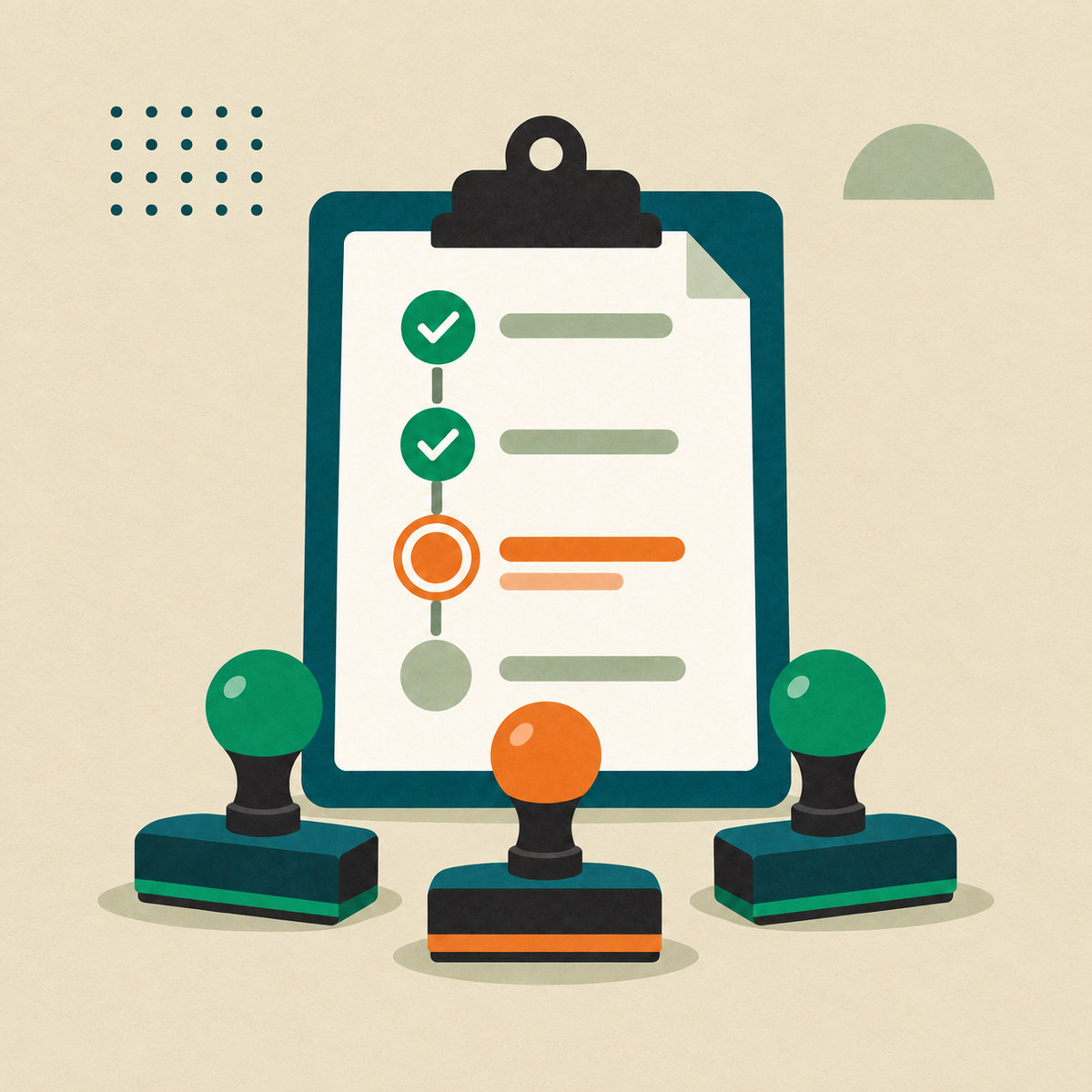 Projectplan met drie beslisstempels voor de stuurgroep van een softwareproject
